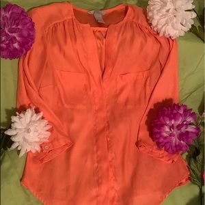 🌹H&M Orange Blouse🌹